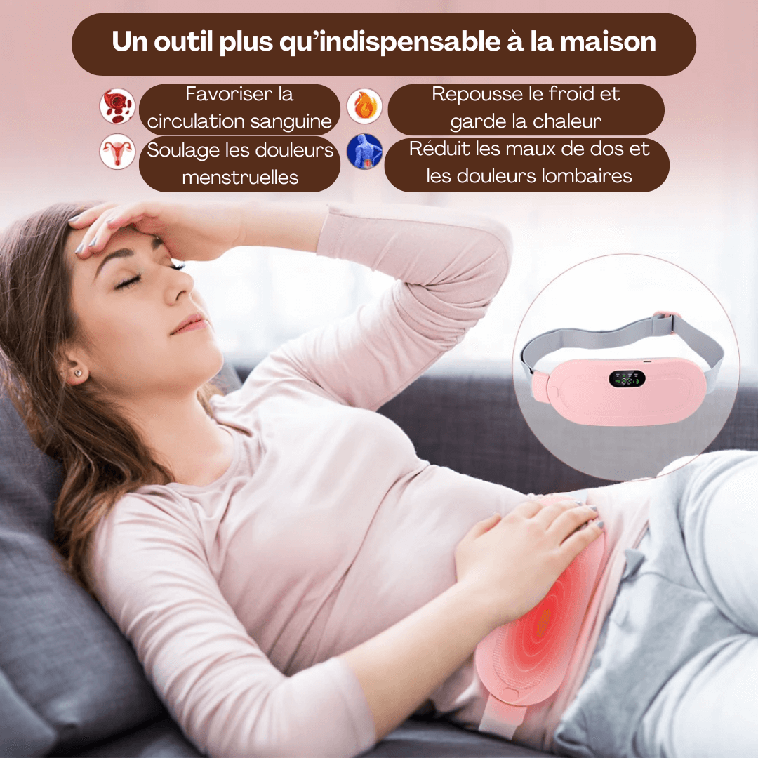 Ceinture chauffante - règles douloureuses